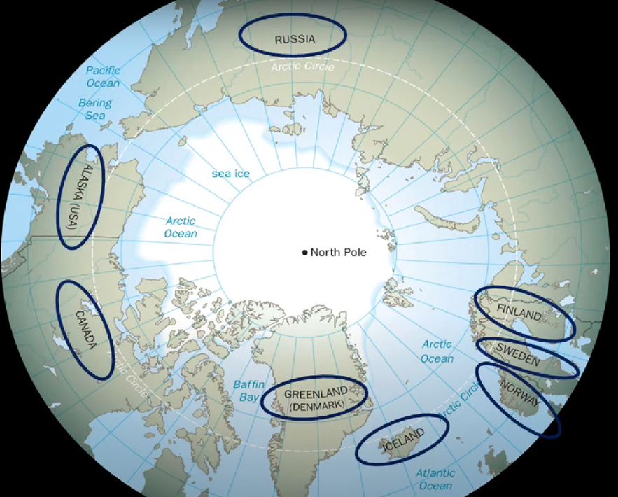 Best countries to view Auroras